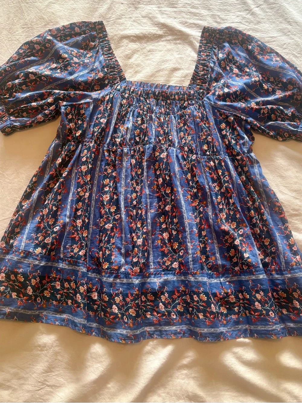 Free People smocked square